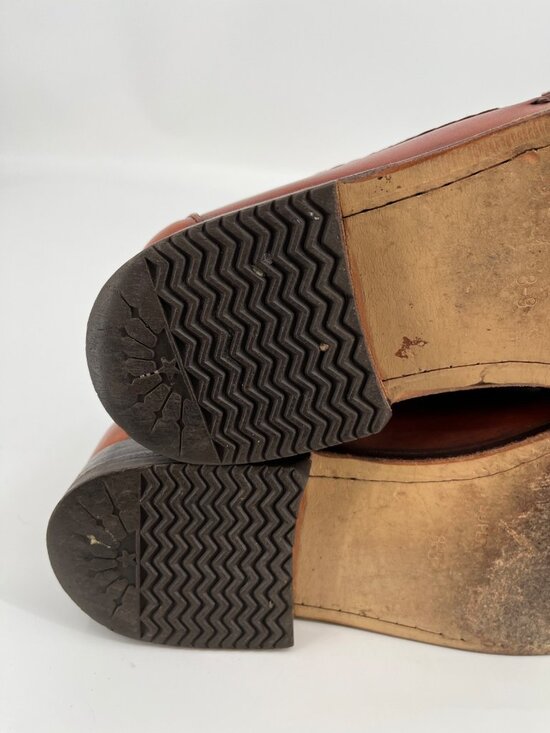 Allen Edmonds Maxfield Tassel Loafers Brown Sz 10.5D Leather Woven Trim Slip On main image 4